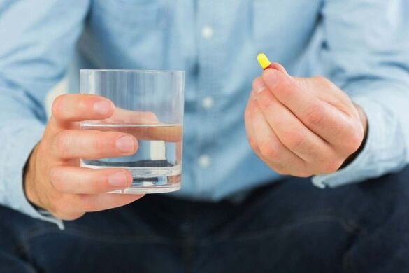 taking tablets for arterial hypertension